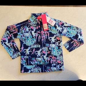 Lily Pulitzer half zip s(4-5) brand new with tags
